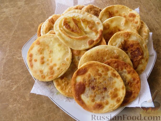 Татарские пирожки с картофелем, мясом и луком