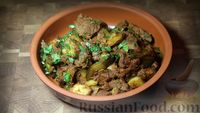 Фото к рецепту: Азу по-татарски, с солёными огурцами
