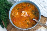 Фото приготовления рецепта: Томатный суп с фасолью и рисом - шаг №10