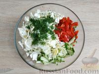 Фото приготовления рецепта: Салат с мясом и овощами - шаг №16