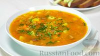 Фото к рецепту: Чечевичный суп с мясом и картофелем