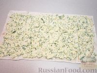 Фото приготовления рецепта: Пирог из лаваша с сыром и творогом - шаг №7