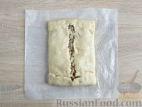 Фото приготовления рецепта: Рыбник с селёдкой, из картофельного теста - шаг №15
