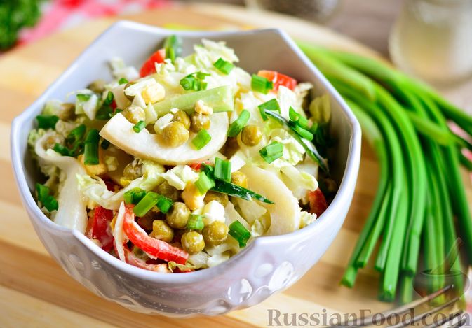 13 ярких салатов с морской капустой и яйцом