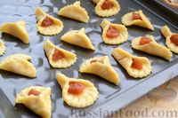 Фото приготовления рецепта: Печенье "Морские ракушки" с абрикосовым вареньем - шаг №14