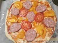Фото приготовления рецепта: Пицца на пивном тесте - шаг №12