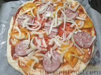 Фото приготовления рецепта: Пицца на пивном тесте - шаг №13