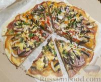 Фото приготовления рецепта: Пицца на пивном тесте - шаг №21