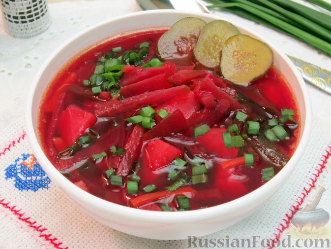 Классический суп со свеклой – пошаговый рецепт приготовления с фото