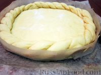 Фото приготовления рецепта: Дрожжевой пирог "Сметанник" - шаг №15