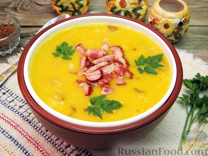 Гороховый суп с копченой курицей в мультиварке, пошаговый рецепт с фото