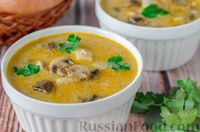Фото к рецепту: Грибной суп с гречкой и сыром