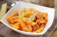 Макароны с сосисками в томатном соусе — рецепт с фото пошагово