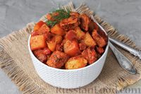 Фото приготовления рецепта: Картошка, тушенная с мясом и морковью - шаг №12