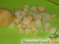 Фото приготовления рецепта: Морковный суп-пюре с яблоками и моцареллой - шаг №5