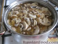 Фото приготовления рецепта: Простой  грибной суп из шампиньонов - шаг №10