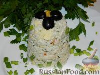 Фото к рецепту: Салат с рисом "Петровский"