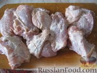 Фото приготовления рецепта: Шашлык из курицы в духовке - шаг №6