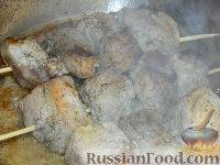 Фото приготовления рецепта: Шашлык на сковороде - шаг №12