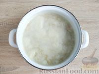 Фото приготовления рецепта: Суп с фрикадельками и яично-лимонной заправкой - шаг №14