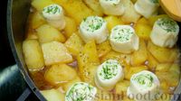 Фото приготовления рецепта: Нудли (штрудли) с тушёной картошкой и мясом - шаг №16