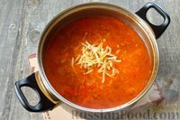Фото приготовления рецепта: Суп с фрикадельками, нутом и лапшой - шаг №11