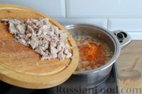 Фото приготовления рецепта: Суп из индейки с кукурузными клёцками и картофелем - шаг №6