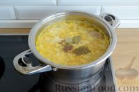 Фото приготовления рецепта: Суп из индейки с кукурузными клёцками и картофелем - шаг №11