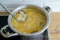 Фото приготовления рецепта: Суп из индейки с кукурузными клёцками и картофелем - шаг №12