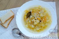Фото приготовления рецепта: Суп из индейки с кукурузными клёцками и картофелем - шаг №14