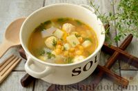 Фото к рецепту: Гороховый суп с фрикадельками из индейки