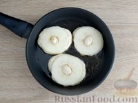 Фото приготовления рецепта: Оладьи на кефире, с яблочным припёком - шаг №9