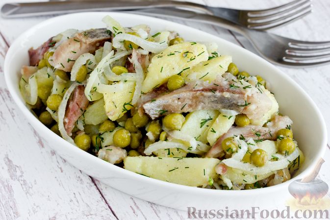 Финский салат со свеклой и сельдью без майонеза