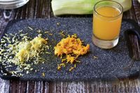 Фото приготовления рецепта: Кабачковое варенье с апельсином и лимоном (на зиму) - шаг №2