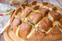 Фото к рецепту: Хлеб с начинкой из грибов и сыра (в духовке)