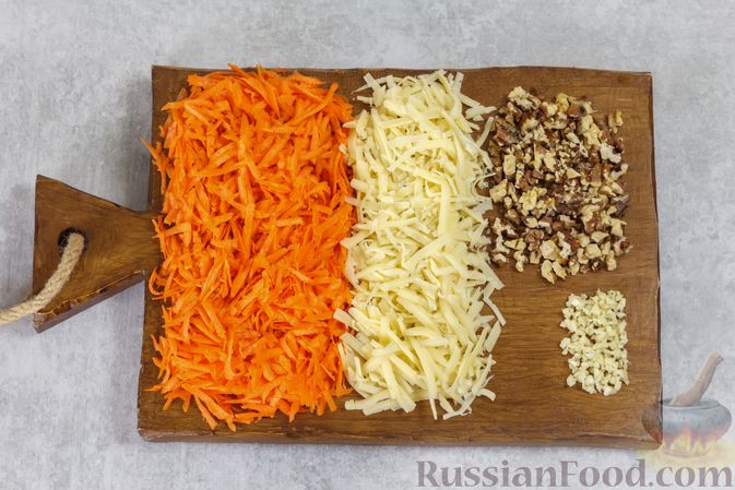 Салат с морковью и чесноком с майонезом