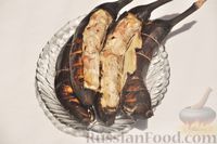 Фото к рецепту: Куриное филе в банановой кожуре на мангале