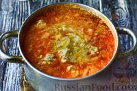 Фото приготовления рецепта: Капустный суп с фрикадельками - шаг №19
