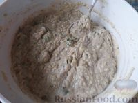 Фото приготовления рецепта: Кабачковые оладьи с плавленым сыром и зеленью - шаг №7