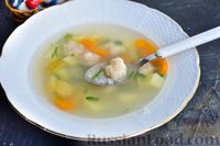 Фото к рецепту: Суп с рыбными фрикадельками и рисом