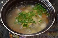 Фото приготовления рецепта: Суп с рыбными фрикадельками и рисом - шаг №12