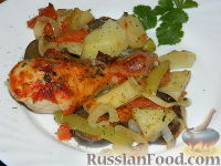 Фото приготовления рецепта: Простое овощное рагу с курицей - шаг №11