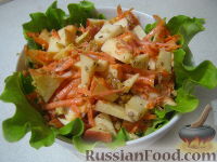 Фото к рецепту: Сладкий салат «Оранжевое чудо»
