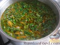Фото приготовления рецепта: Украинский зеленый борщ - шаг №12