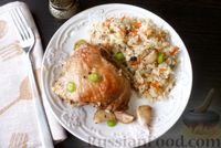 Фото приготовления рецепта: Курица, запечённая с рисом, в духовке - шаг №14