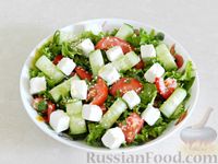 Фото приготовления рецепта: Овощной салат с фетой - шаг №12