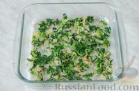 Фото приготовления рецепта: Рыба, запеченная  со шпинатом и помидорами, с рисом - шаг №6