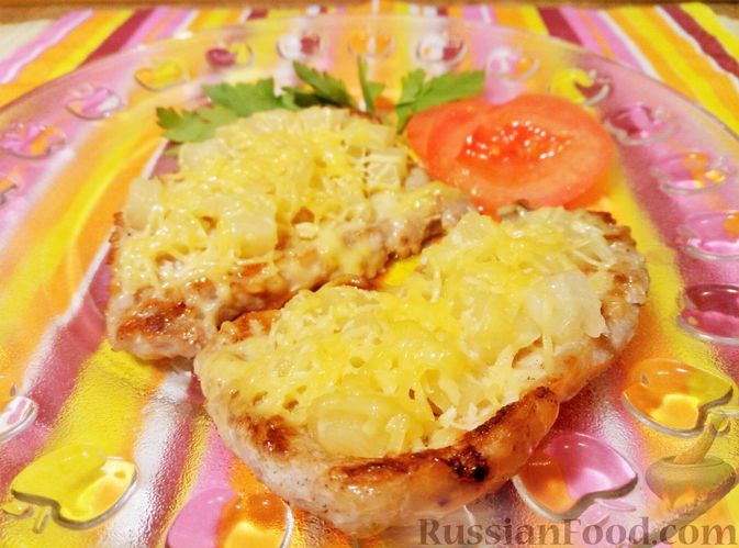 Отбивные с ананасами и сыром - пошаговый рецепт с фото на abc-develop.ru