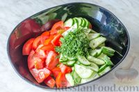 Фото приготовления рецепта: Овощной салат со сметаной и горчицей - шаг №5