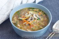 Фото к рецепту: Кабачковый суп с грибами
